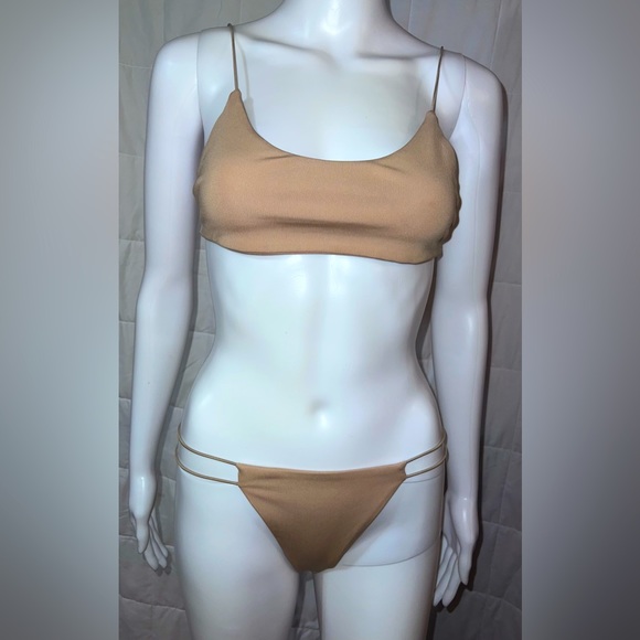 Fashion Nova Tan Bikini Set - Picture 1 of 2